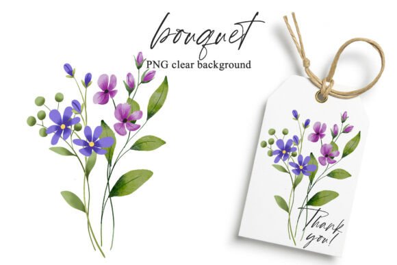 Download Watercolor Flowers Clipart Bouquet, PNG. - Art Collection