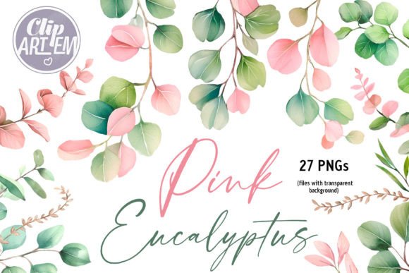 Download Eucalyptus Greenery 27 PNG Clip Art Set - Art Collection