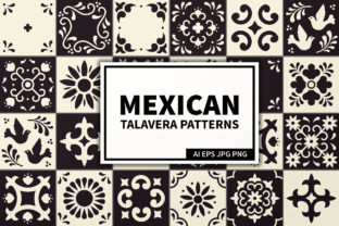 Download Mexican Talavera Tiles Patterns Set - Premium Resources