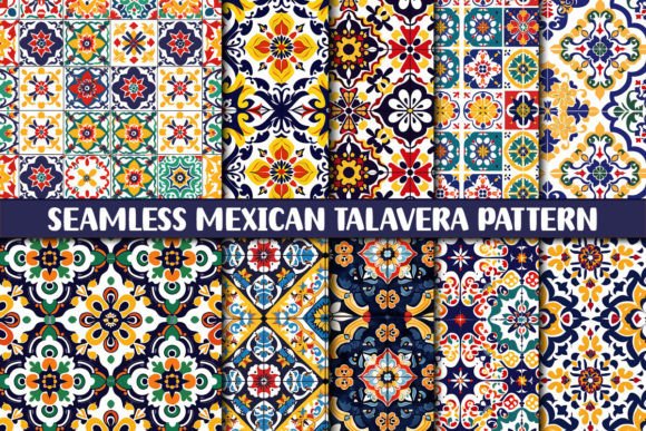 Download Seamless Mexican Talavera Pattern - Premium Resources