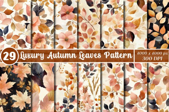 Download Luxury Autumn Leaves Pattern - Leaves Collection